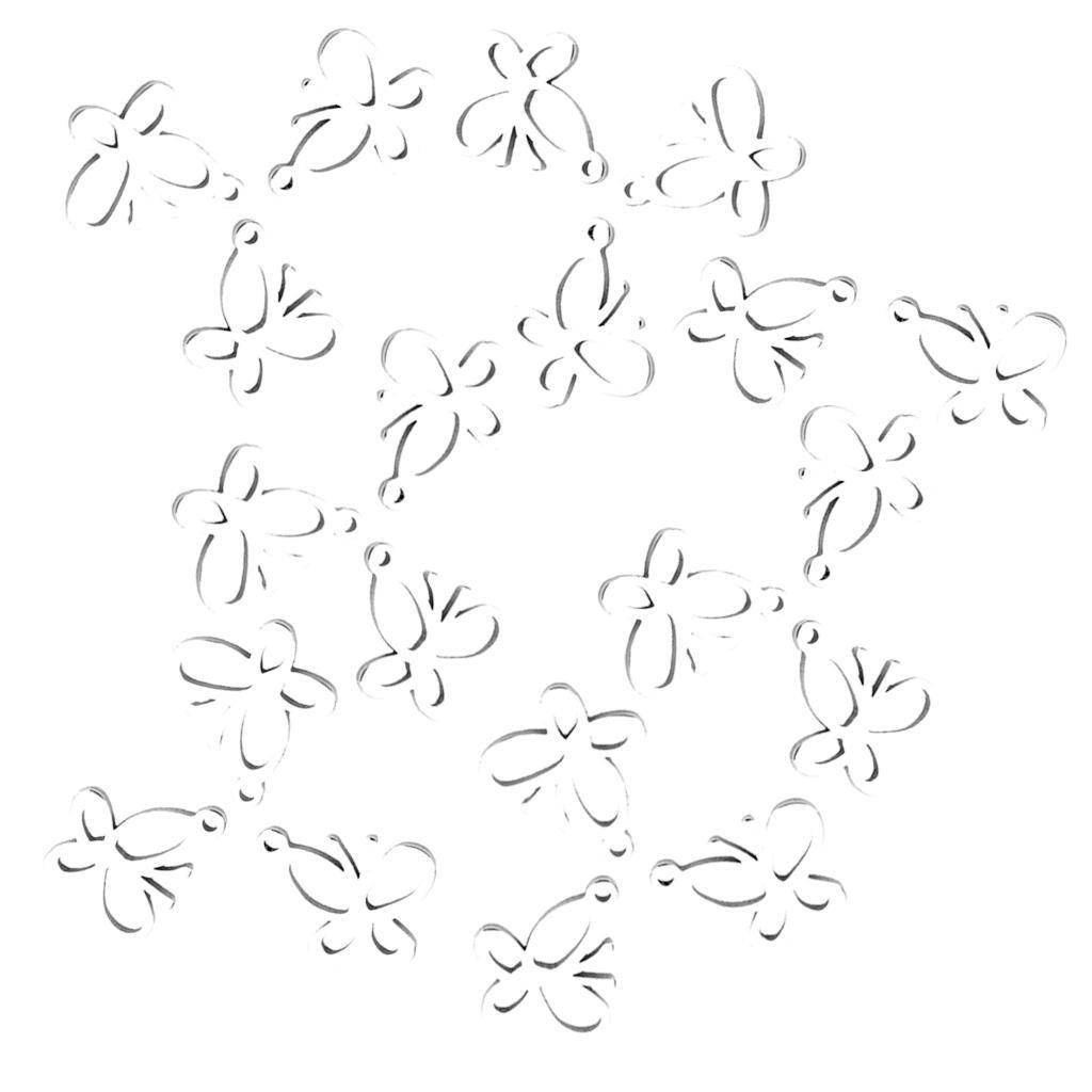 20 Pieces Stainless Steel Butterfly Pendants Charms Jewelry Making Findings for Necklace Earring Bracelets crafts