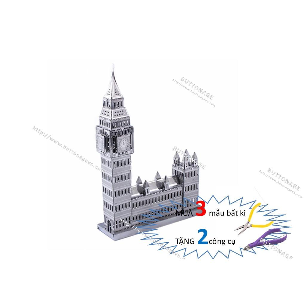 Mô Hình Lắp Ráp 3d Tháp đồng hồ Big Ben và Một Phần Nghị Viện