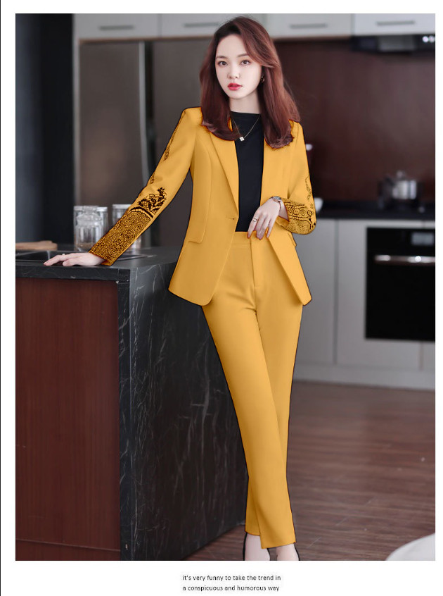 BỘ VEST CÔNG SỞ TAY IN HỌA TIẾT