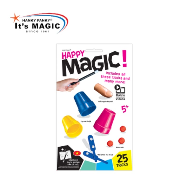 Đồ Chơi Hanky Panky Bộ Happy Magic 25 Trò Ảo Thuật Cùng Ly Và Bóng HP1941