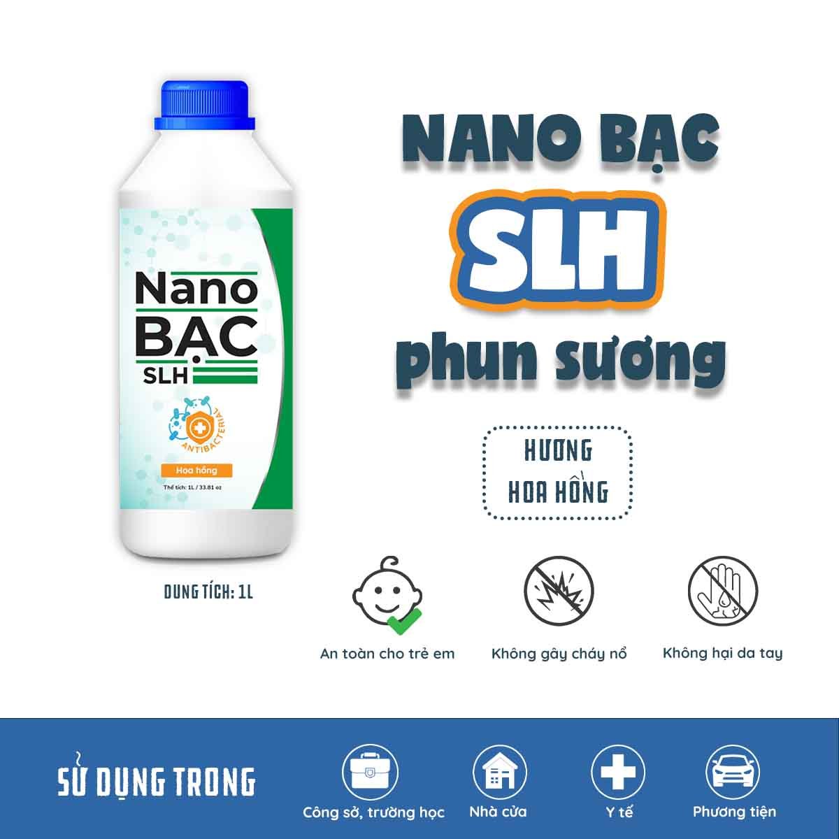 [1L-Hoa Hồng] NANO BẠC SLH KHỬ KHUẨN PHUN SƯƠNG