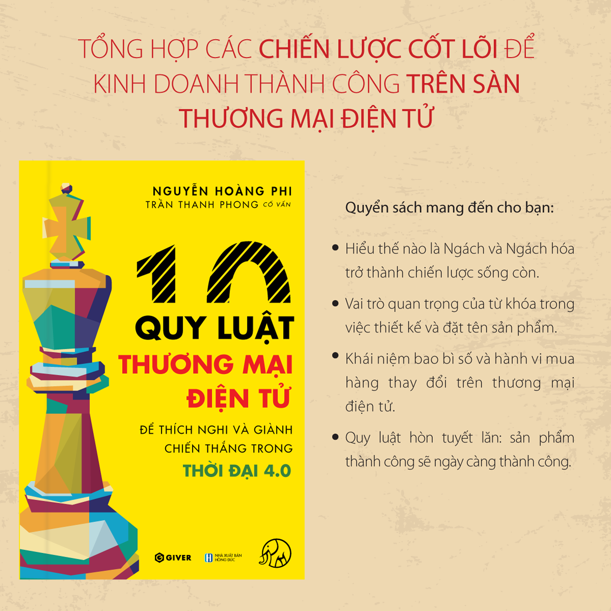 10 Quy Luật Thương Mại Điện Tử - Bộ Sách Trên Lưng Khổng Tượng - Kinh Doanh Online - Để Thích Nghi Và Giành Chiến Thắng Trong Thời Đại 4.0