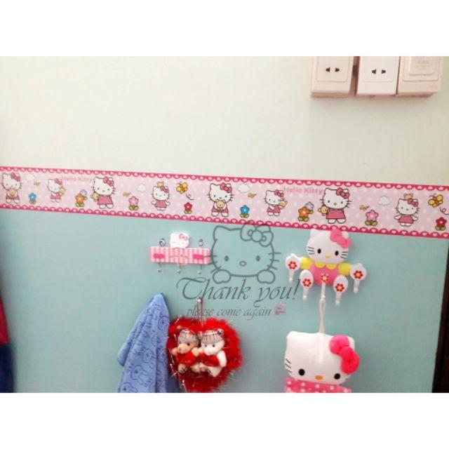 VIỀN TƯỜNG DECAL HELLO KITTY