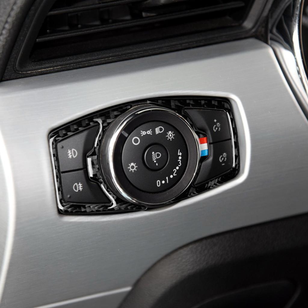 Car Headlight Switch Speaker Covers Trim Panel for Mustang 2015-2017