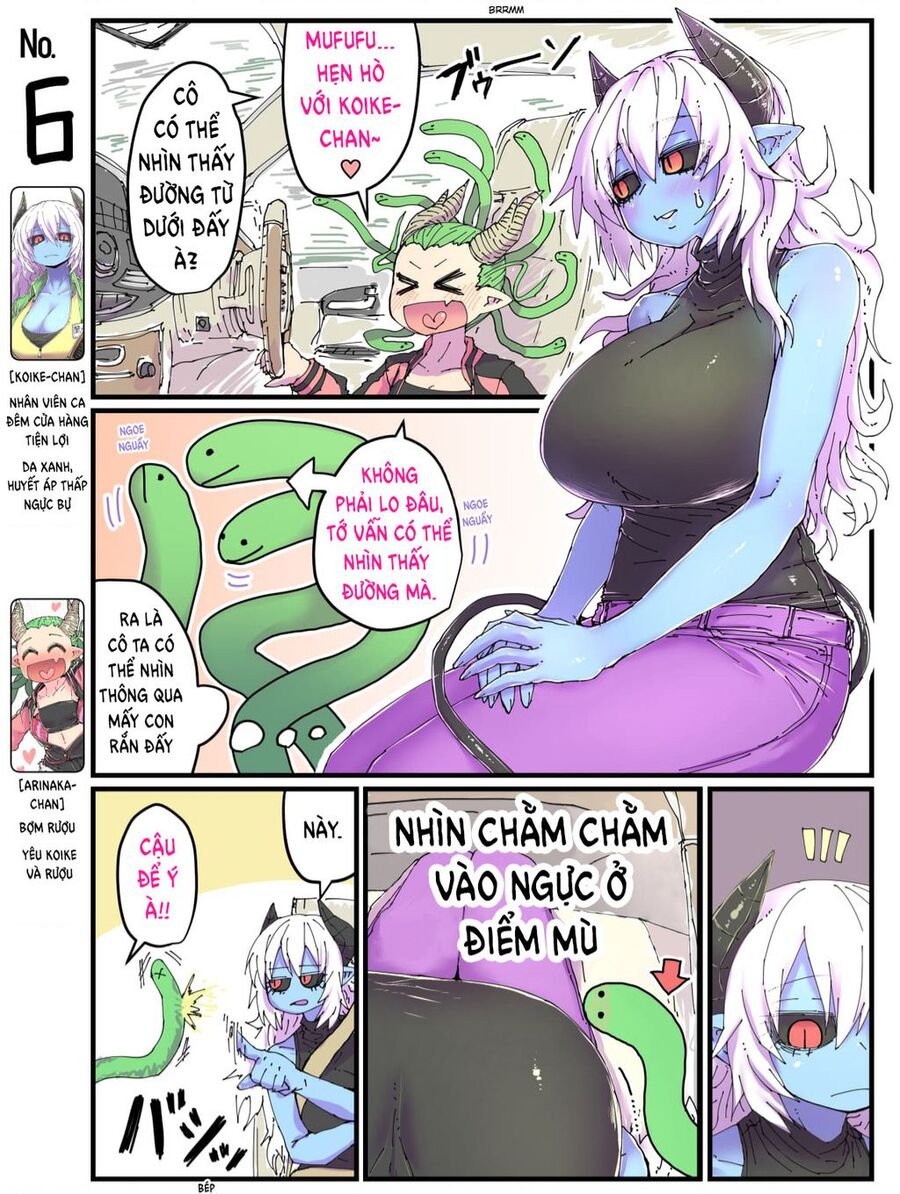 cô nàng nhân viên da xanh ở cửa hàng tiện lợi và bạn của cô ấy chapter 6 1