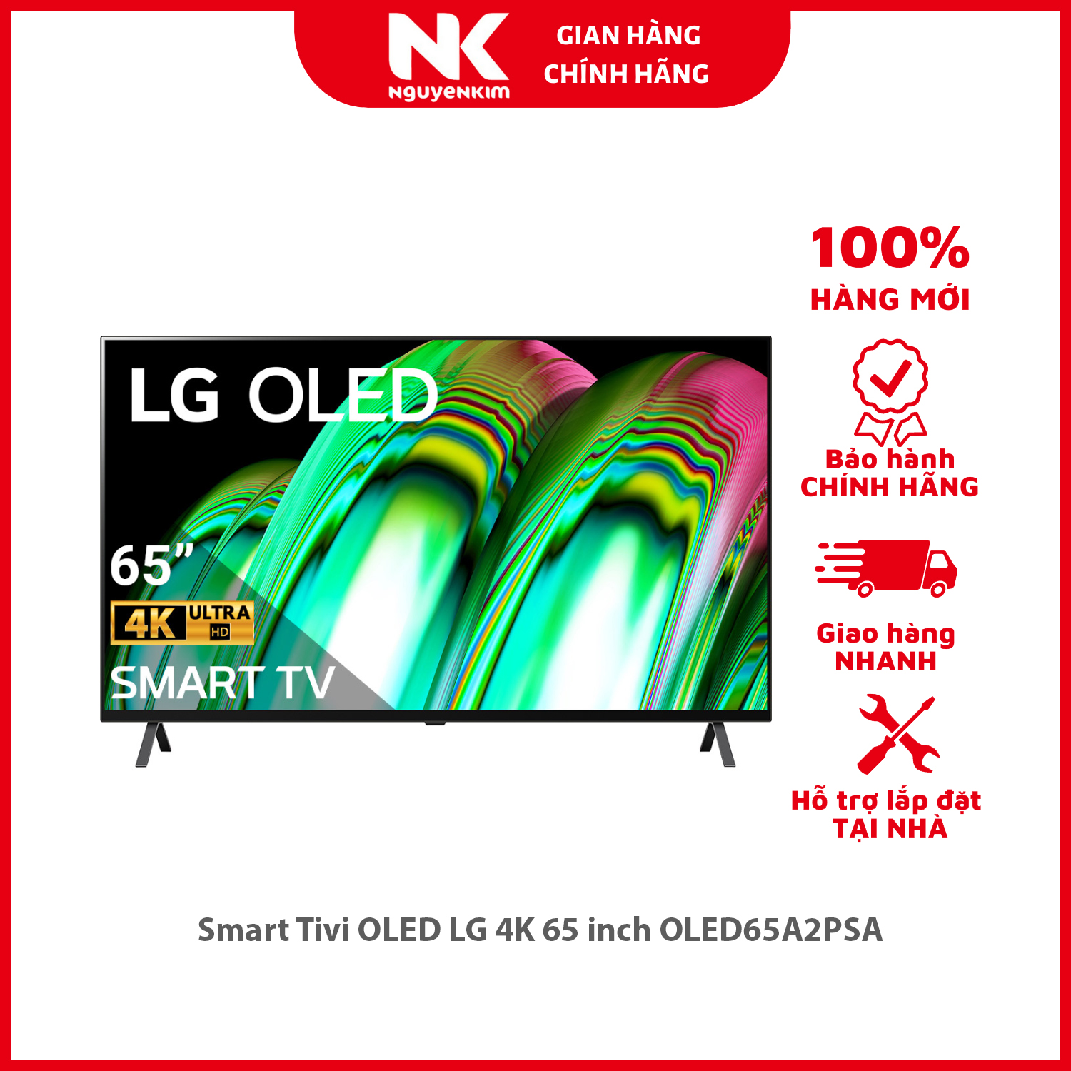 Smart Tivi OLED LG 4K 65 inch OLED65A2PSA - Hàng chính hãng