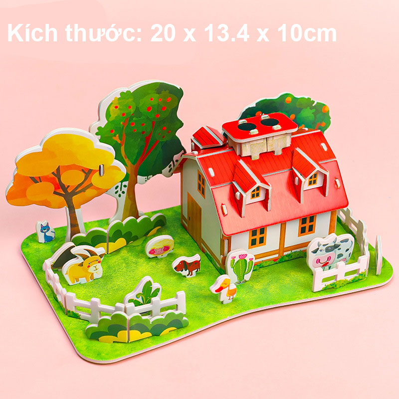 Bộ xếp hình 3D Cho Bé