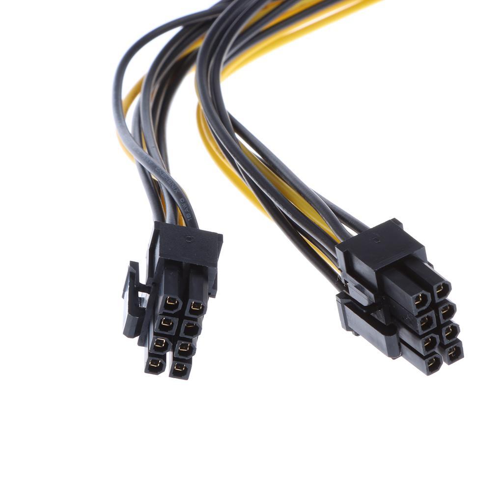 2pcs 8pin Express to 2 x PCIe 8 pin Graphics Video Card Splitter Cable