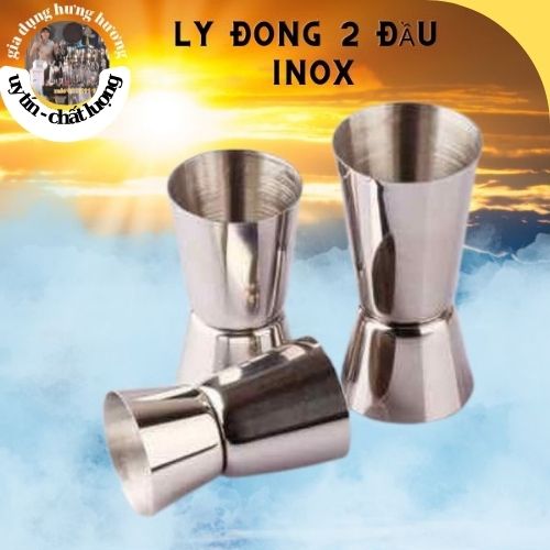 Zigger 2 đầu inox, Ly đong 2 đầu inox 20/40ml