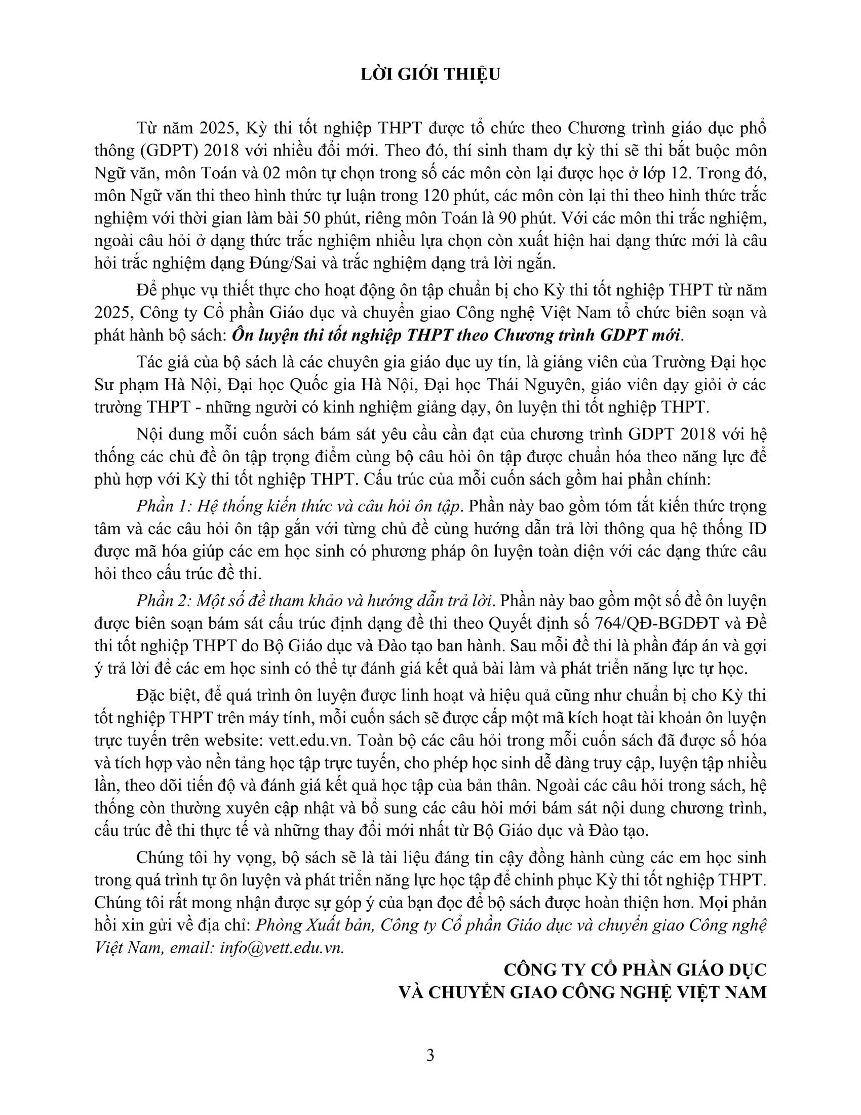 Sách - Ôn Luyện Thi Tốt Nghiệp THPT Theo Chương Trình GDPT Mới - Môn Tiếng Anh