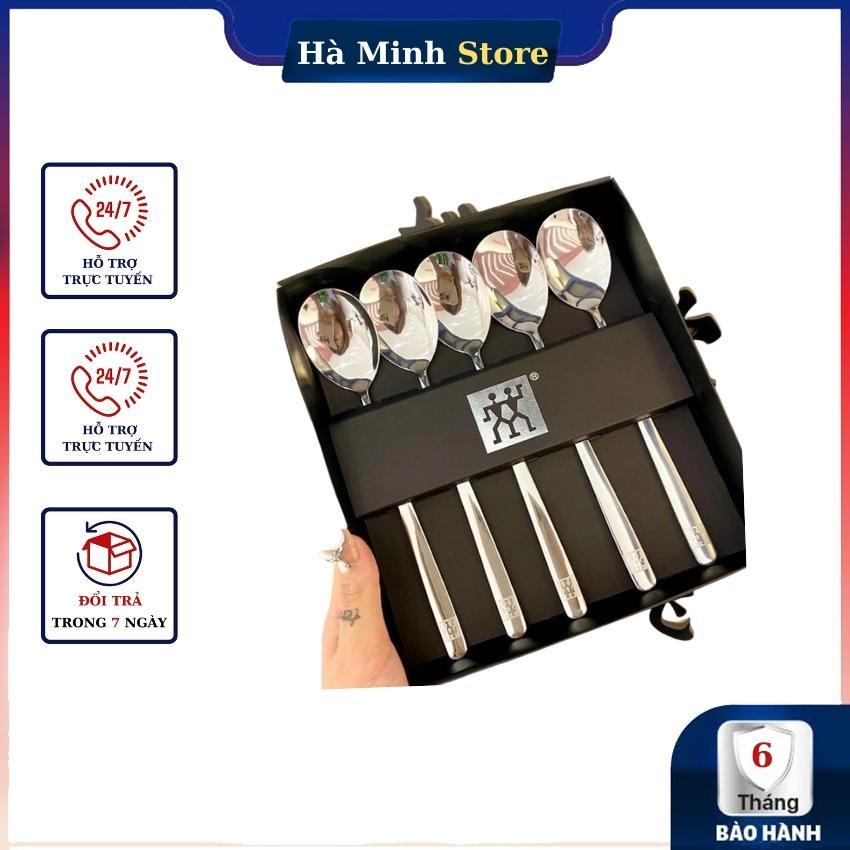 Set 5 thìa inox ZWILLING cao cấp sang trọng bền đẹp bộ 5 thìa inox đức cao cấp full hộp Hà Minh Store