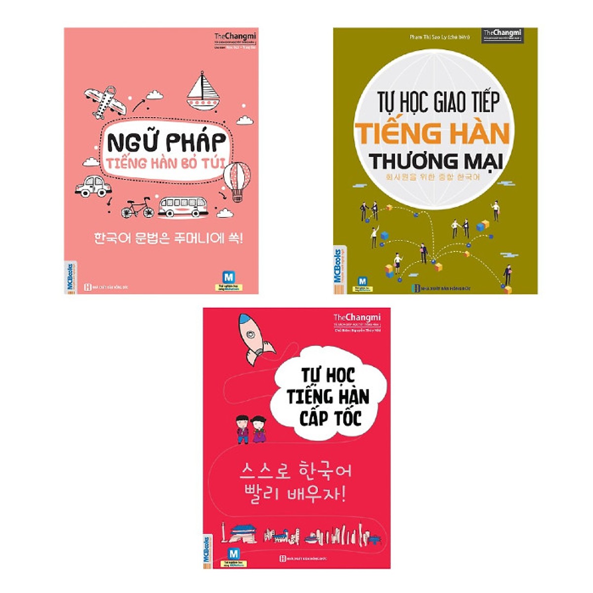 Combo Tự Học Tiếng Hàn Cho Người Đi Làm (Tặng kèm Kho Audio Books)