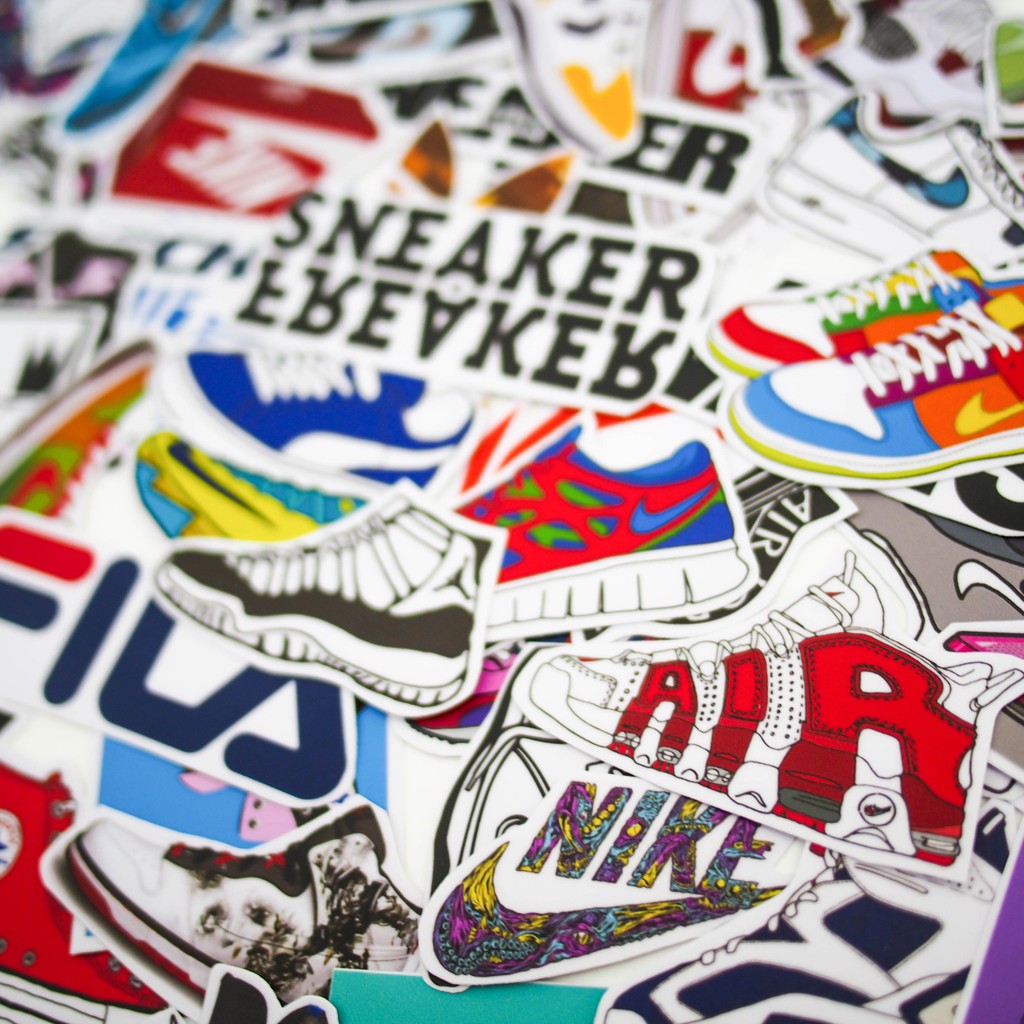 Set 60 Sticker SNEAKER ảnh ép lụa