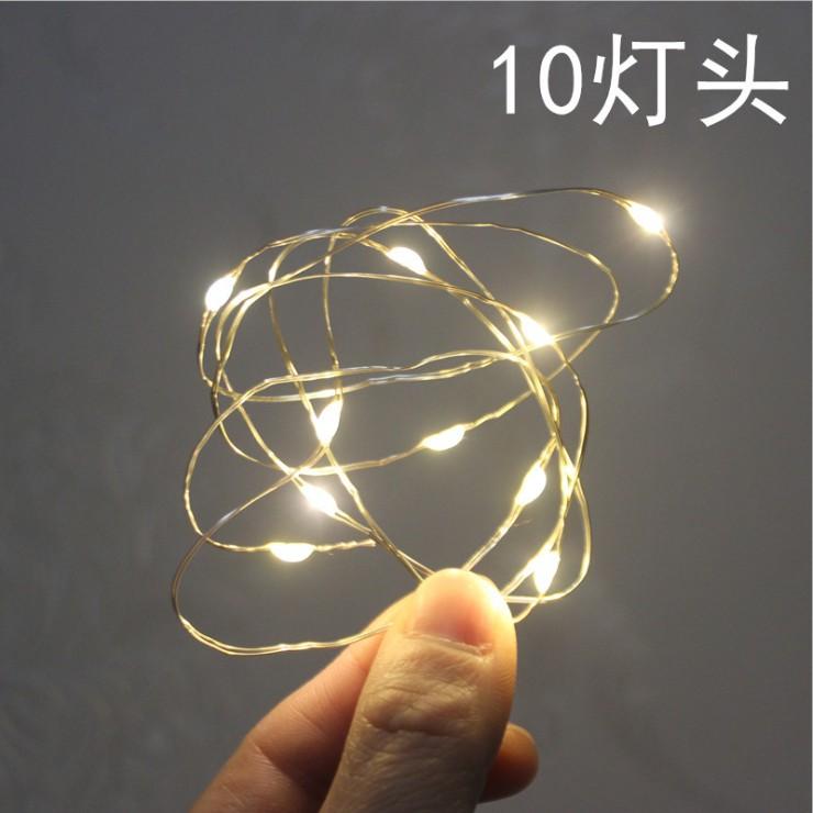 Dây đèn led màu vàng sáng ấm trang trí tiểu cảnh, hộp quà, DIY