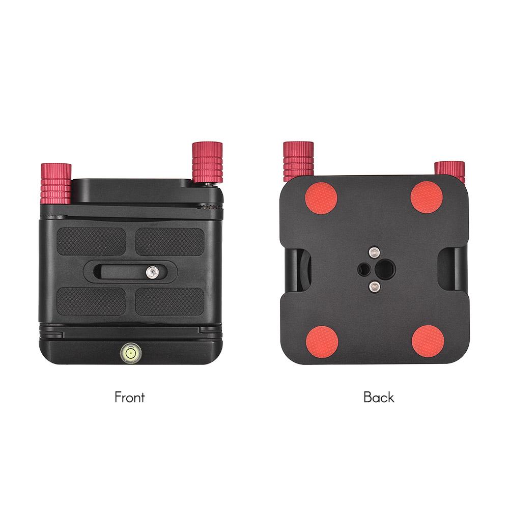 Flexible Z Type Tilt Head Tripod Ball Head Aluminum Alloy Camera Bracket with 1/4 Inch Screw Folding Quick Release Plate