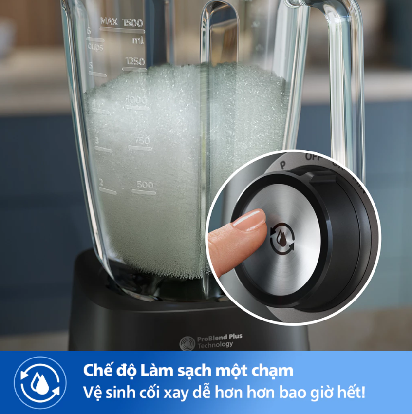 Máy xay sinh tố Philips HR3041/00 - Hàng chính hãng