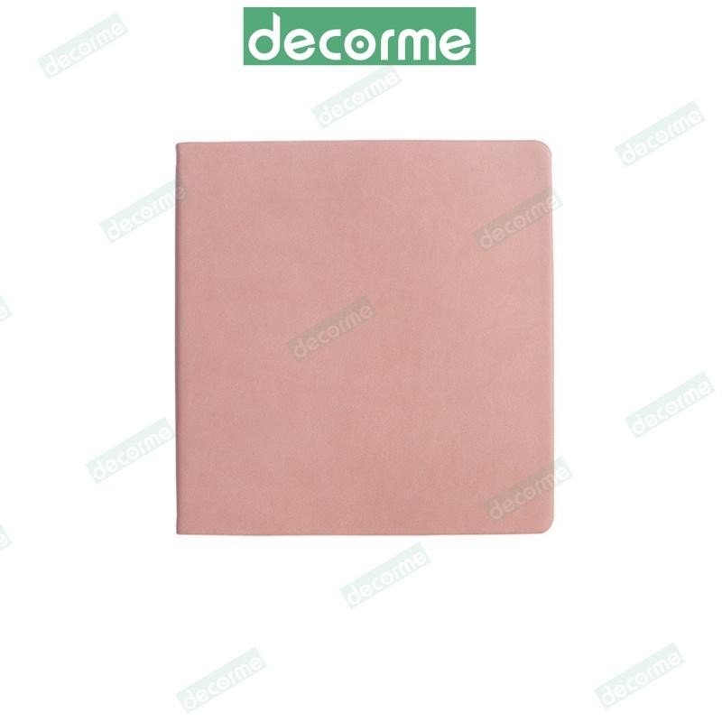Sổ Tay Vuông Sổ Tay Bullet Journal Ruột Kẻ Ngang Bìa Da Cao Cấp Nhiều Màu Mẫu Decorme