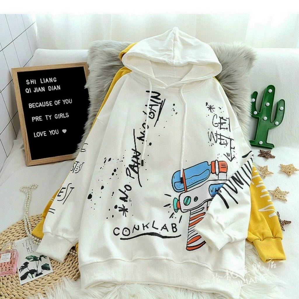 Áo khoác hoodie Chống Rét 123SHOP Cho Nam nữ Cho Cặp Đôi in hình Tàu vũ trụ Chất Nỉ Unisex  Form rộng Có 2 Màu Ulzzang