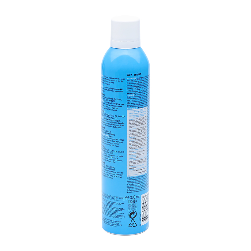 Nước khoáng làm dịu da La Roche-Posay Serozinc Zinc Sulfate Solution Cleansing, Soothing 300ml