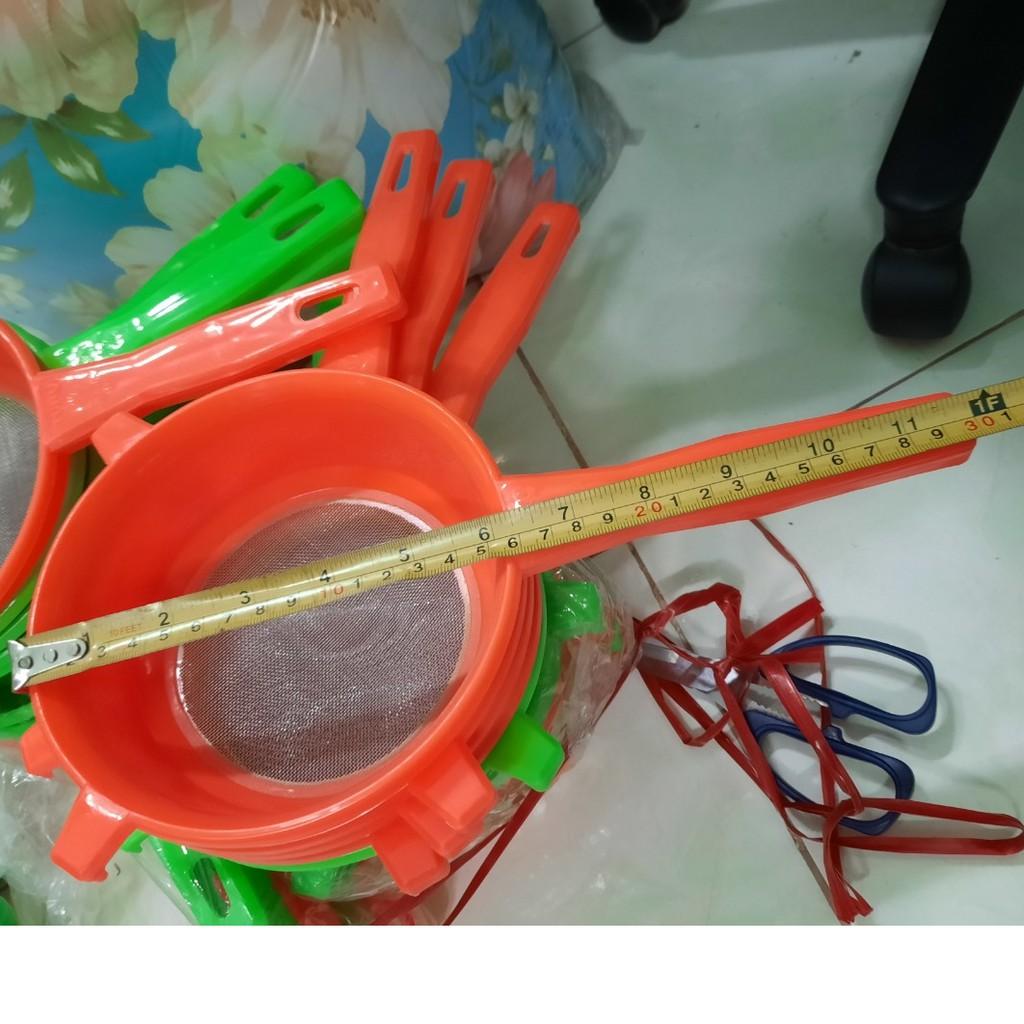 Rây bột nhựa, rây lọc thực phẩm cán nhựa 16cm