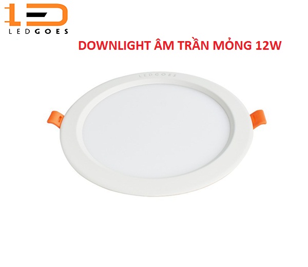 Đèn LED âm trần siêu mỏng LEDGOES DL SLIM-RD 12W