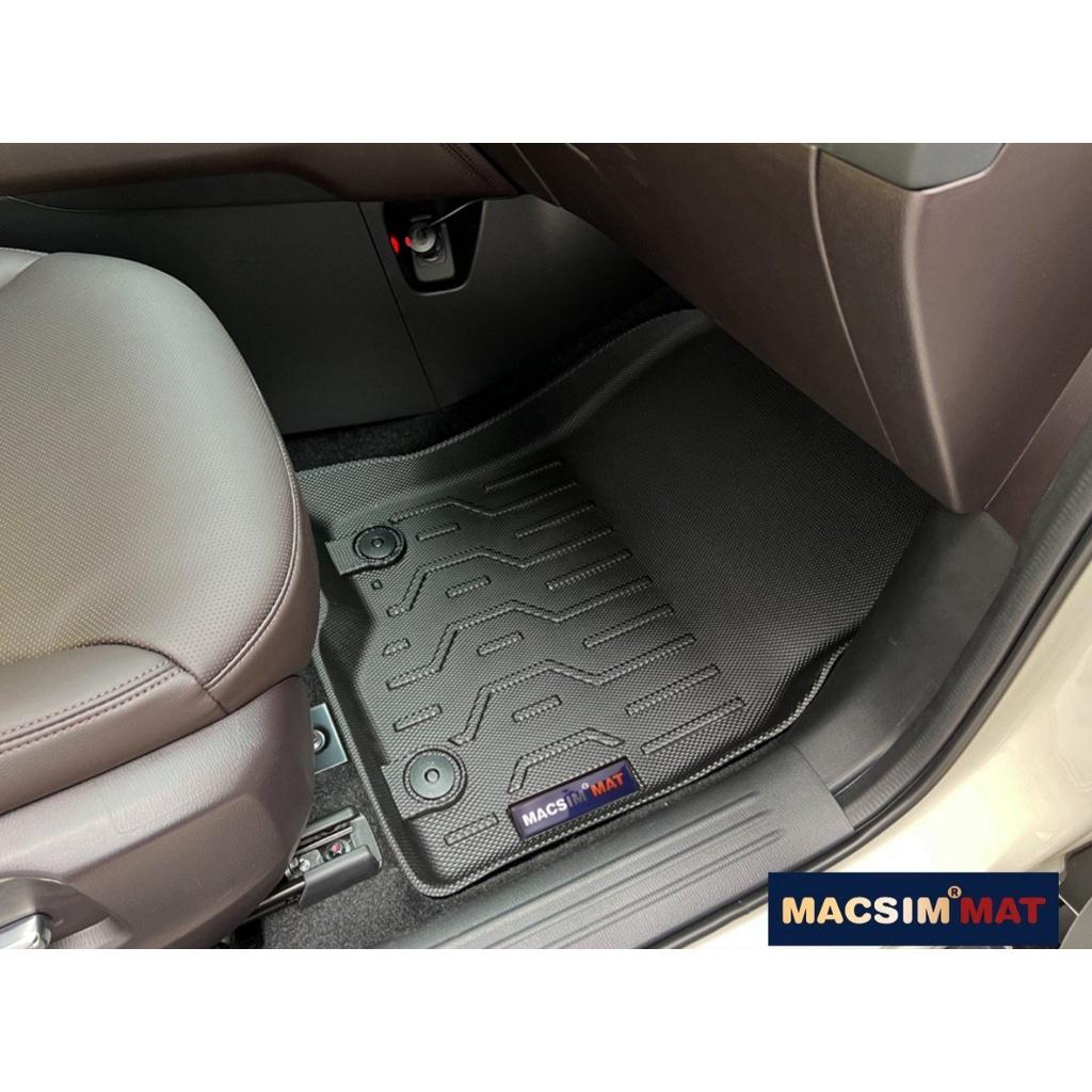 Thảm lót sàn xe ô tô Mazda CX8 Nhãn hiệu Macsim chất liệu nhựa TPV cao cấp màu đen - 3 hàng ghế