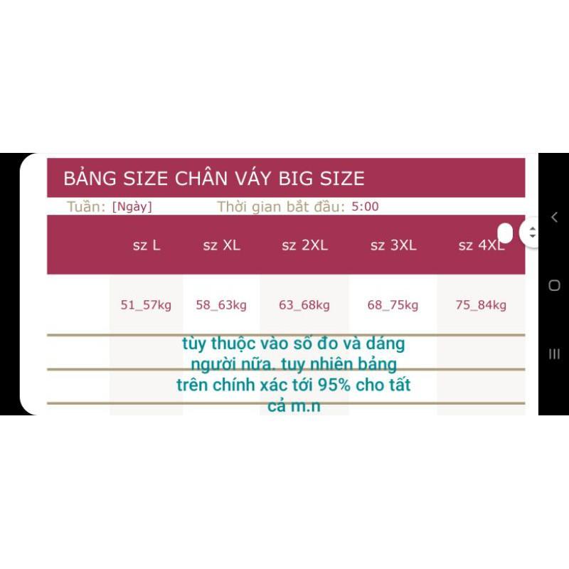 (BIG SIZE) Chân váy chữ A màu trắng có quần trong có túi