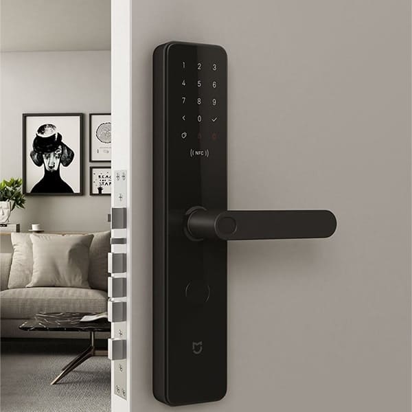 Khóa cửa vân tay thông minh Smart Door Lock Mijia - Mở cửa NFC, Bluetooth, mật khẩu, mật khẩu tạm thời, chìa khóa, chuông báo động từ xa, chống phá khóa, theo dõi từ xa với ứng dụng Mi Home, cổng sạc Type-C, 8 pin AA