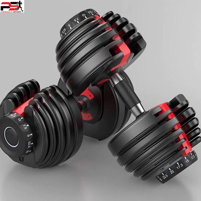 Tạ tay,tạ đơn Dumbell 24kg-48kg điều chỉnh khóa số tự động,đa năng Cao Cấp (có khay đựng)