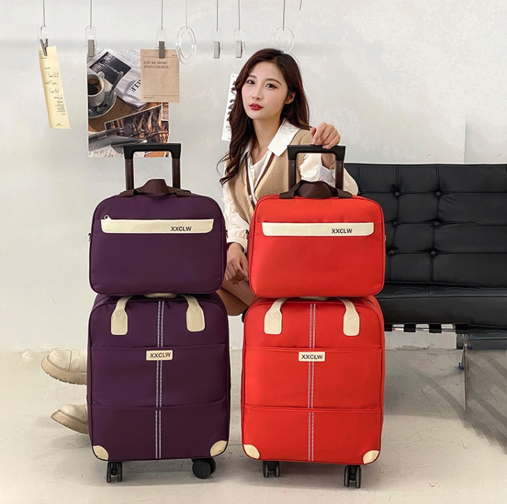 Combo Vali Và Túi Du Lịch Double Carry-On Luggage 18inch