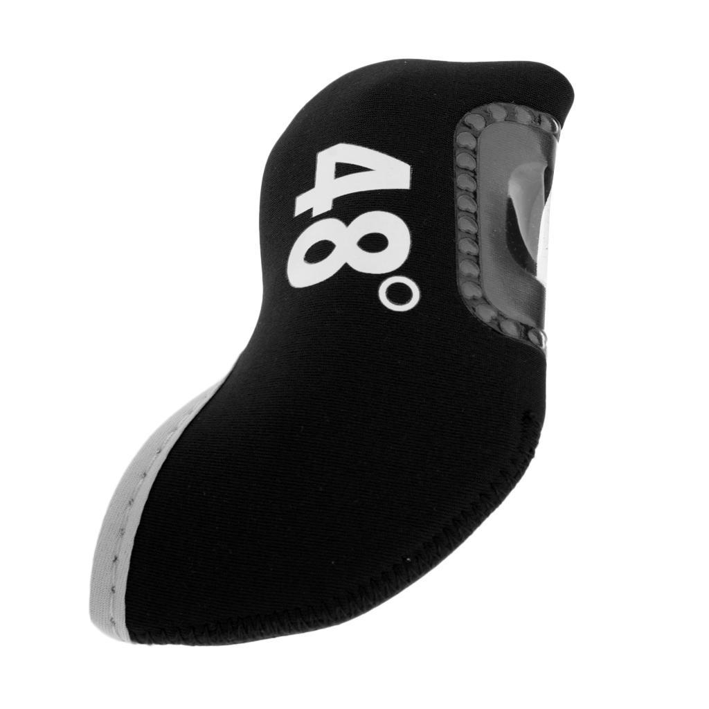 2-5pack Golf Club Iron Putter Headcover Head Cover Protector 48 Degree Black