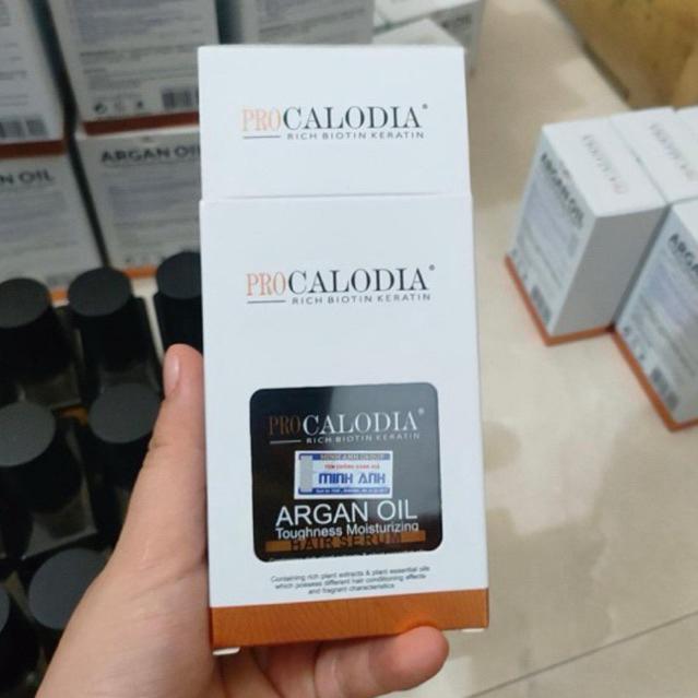 Tinh dầu Argan Pro Calodia phục hồi tóc khô xơ gãy rụng 55ml [New 2023] + Gội xả gói Karseell 15ml