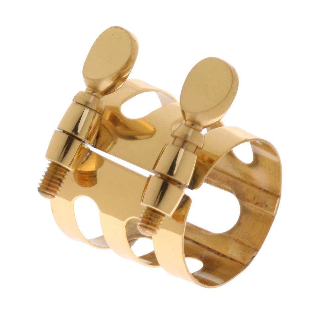 Alto Saxophone Mouthpiece Clamp Mouthpiece Ligature Fastener Saxophone Gold