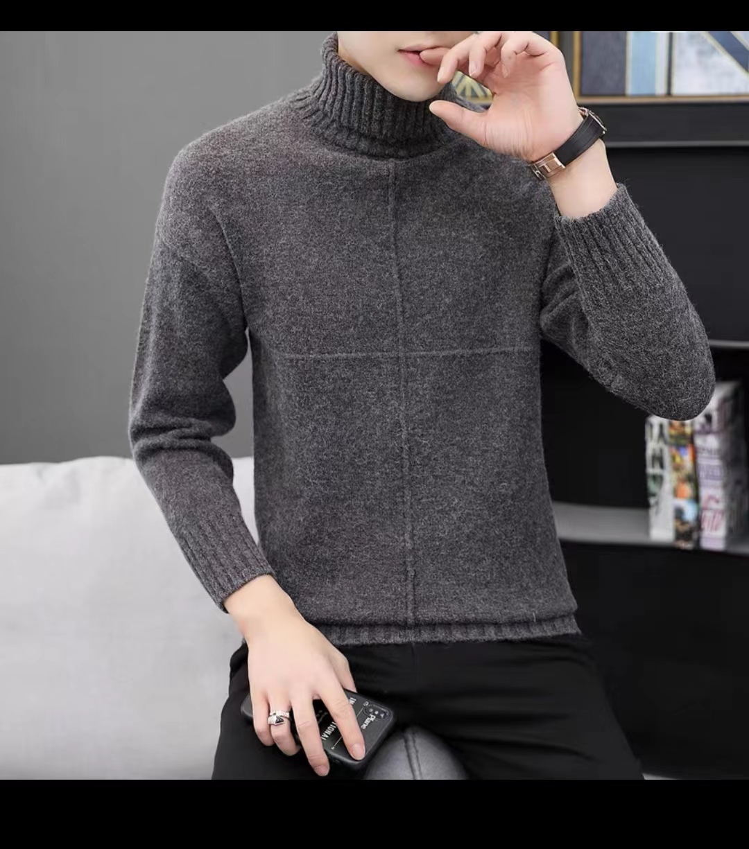 Áo len cổ lọ nam Quảng Châu cao cấp dày mịn - ABA-LODAY-TQ