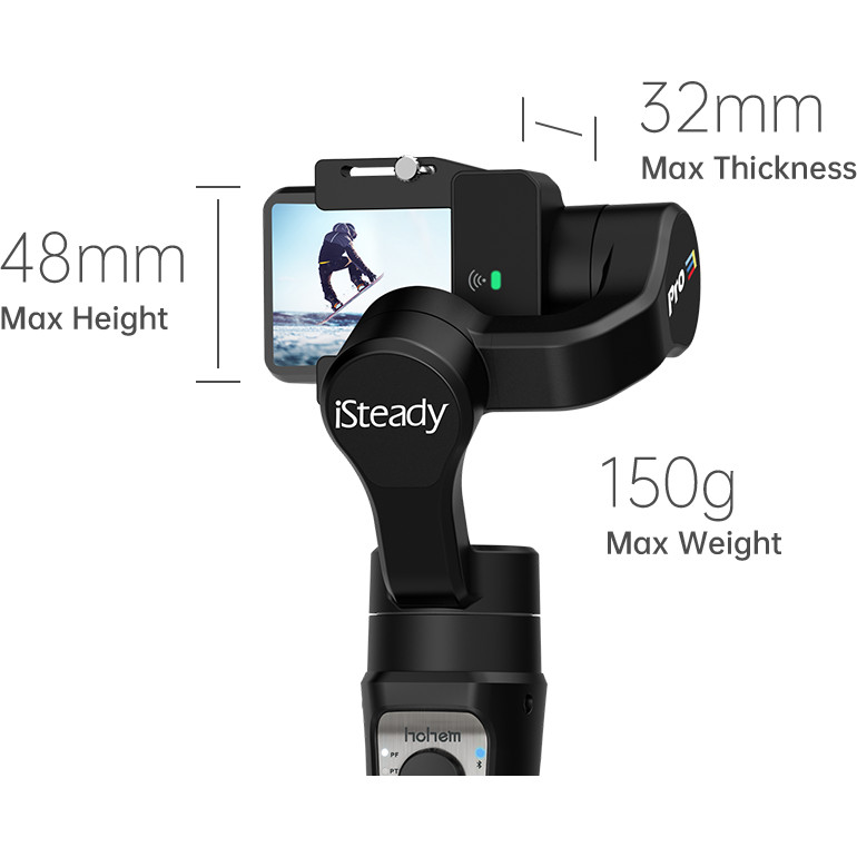 Hohem Isteady V3 - Gimbal Chống Rung Kiêm Gậy Selfie Cho Smartphone, Tích Hợp AI, Điều Khiển Từ Xa, Tải Trọng 300g - Hàng chính hãng