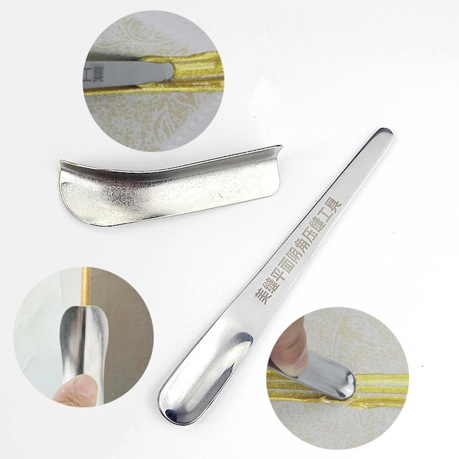 2 Pieces Caulking Tool for Inside and Outside Corners Grout Applying Tool