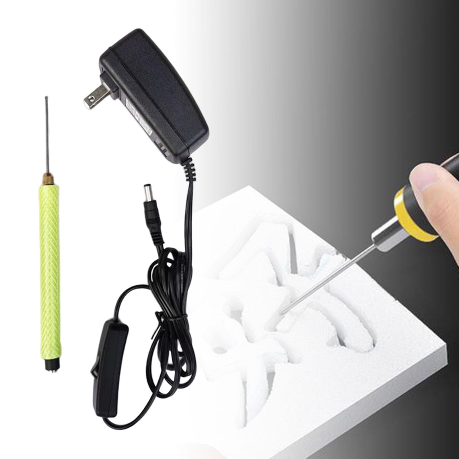 Foam Cutter  Adapter US Adapter Comfortable Craft Ergonomic Handle Non Slip Power Switch Hot Wire Foam Cutter for Foam Pearl Cotton