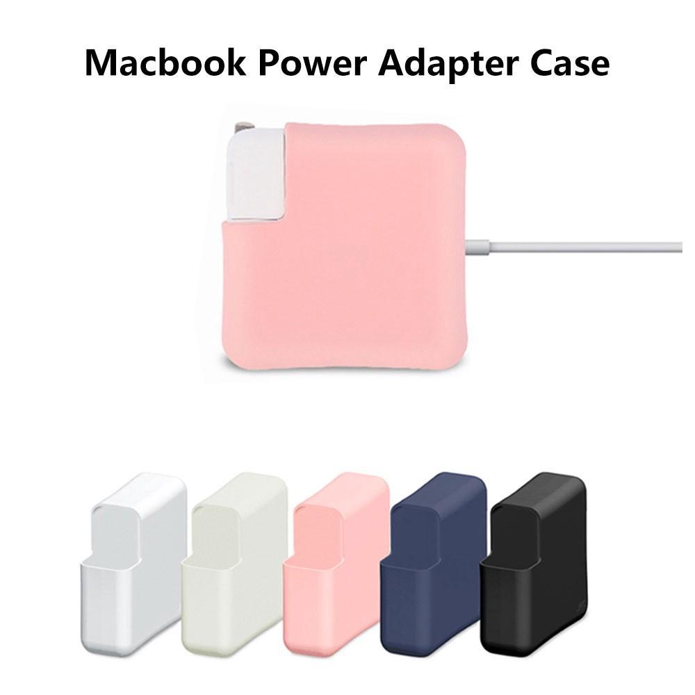 Vỏ Silicon Mềm Bảo Vệ Cục Sạc Macbook Air 11 13 15 Pro 13 15 16