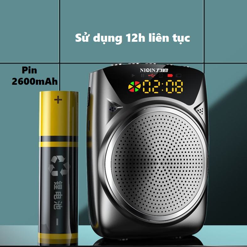 Loa trợ giảng Keling K8 không dây UHF, có bluetooth 5.0, pin dài lâu