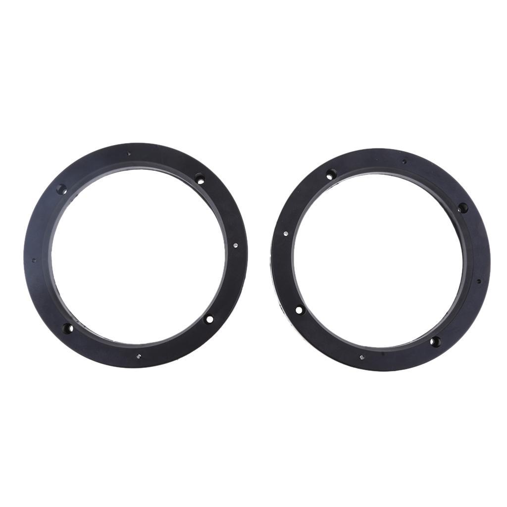 2X 2x .5inch Car Speaker Spacer Adapter Bracket Holder Black