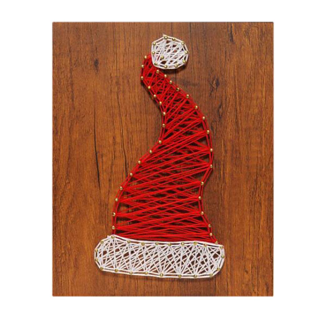 Creative Santa Hat String Art Kits for Childern Adults DIY Crafts