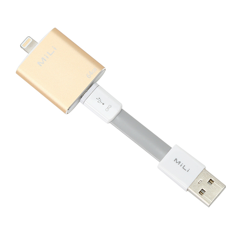 Ổ Cứng Di Động Mili IDATA 64GB USB 3.0 (Vàng) - Hàng Chính Hãng