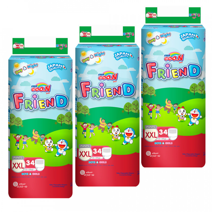 Combo 3 Gói Tã/Bỉm quần Goon Friend