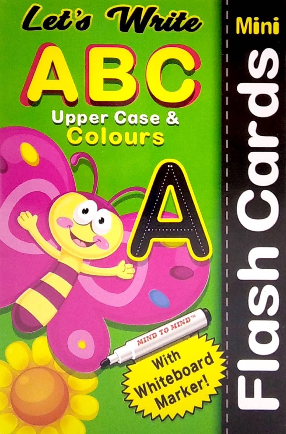 Let's Write Mini Flash Crads - ABC Upper Case &amp; Colours
