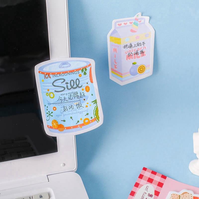 Tập 30 Tờ Giấy Note, Giấy Dán Ghi Chú, Sticky Note hoạ tiết kẹo dẻo/cầu vồng sáng tạo dễ thương ST401