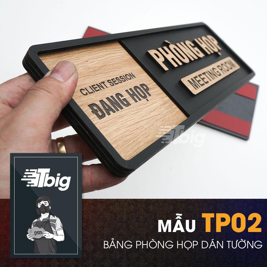 Biển bảng gỗ decor dán cửa Phòng Họp, văn phòng làm việc