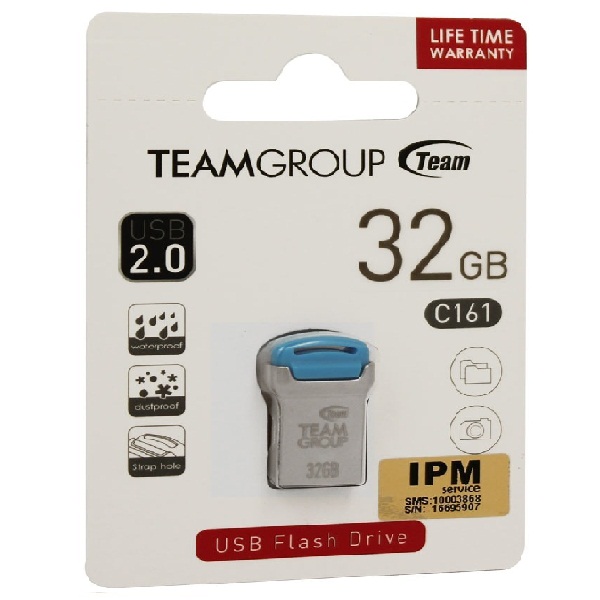 USB Team Group PENDRIVE 32GB USB 2.0 C161 Xanh-Hàng Chính Hãng