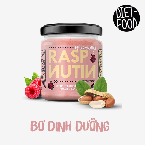 Bơ kem hạt dinh dưỡng mix mâm xôi hữu cơ 200g Diet Food