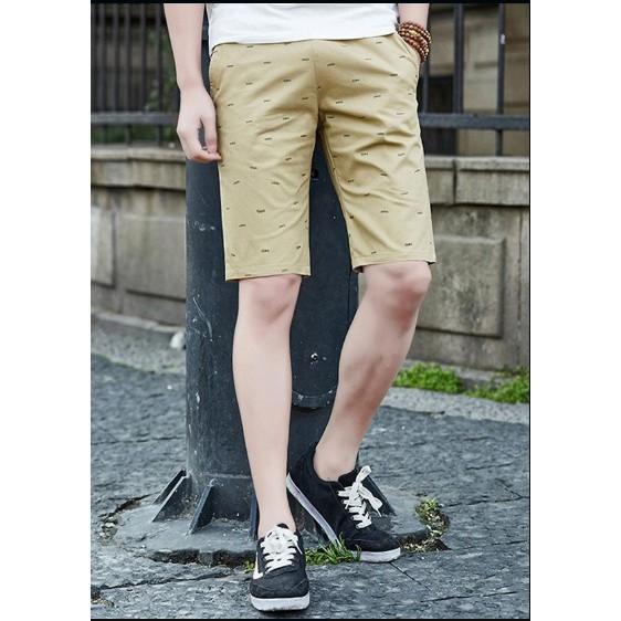 Quần short kaki nam cạp chun phong cách trẻ trung LAHstore
