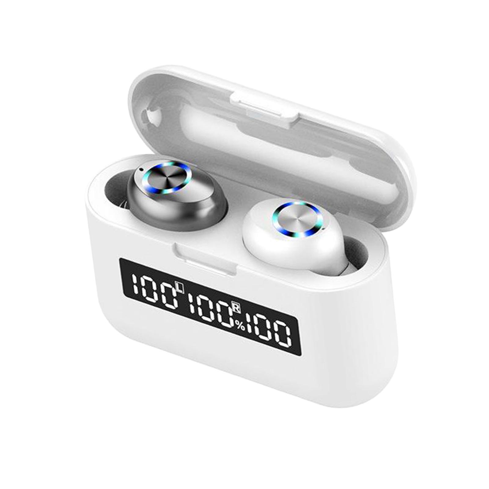 Compact Ture Wireless in-Ear Stereo Bluetooth 5.0 TWS Earphones Headphone Waterproof with Mic Handsfree w/ Charging Case